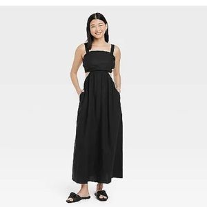 NWT A New Day Ruched Side Cutout Midi Dress